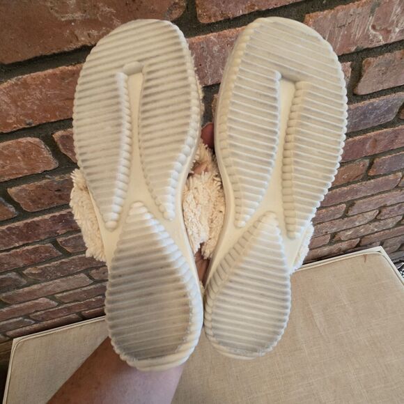 Womens Slippers Fuzzy Amy Jo Gladstone Size 5 Thong Flip Flop Style - Picture 6 of 7